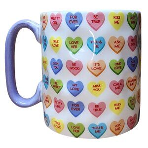 10SS 10 Strawberry Street Conversation Candy Hearts Coffee Mug Cup Artisan Colle